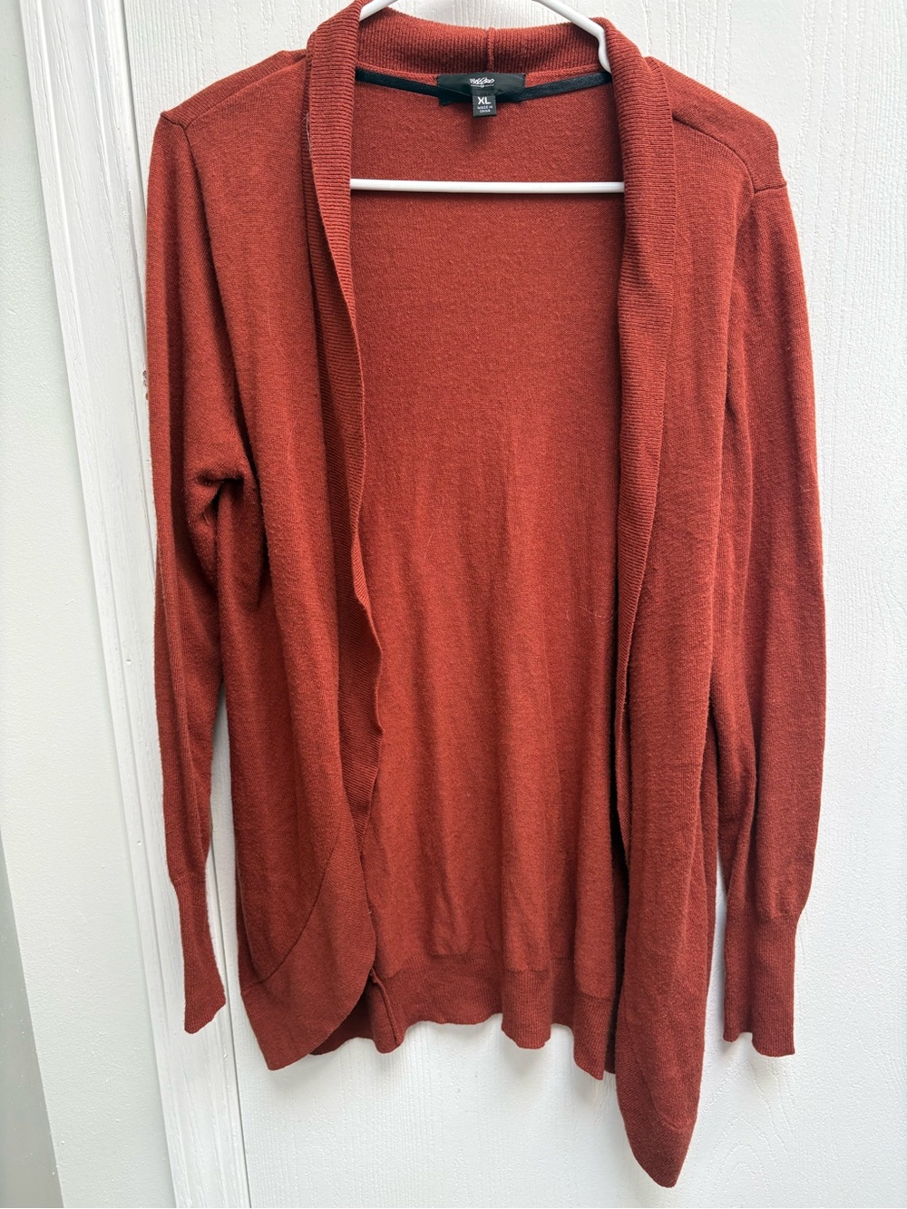 Mossimo Supply Co. Open-Front Cardigan in Rust